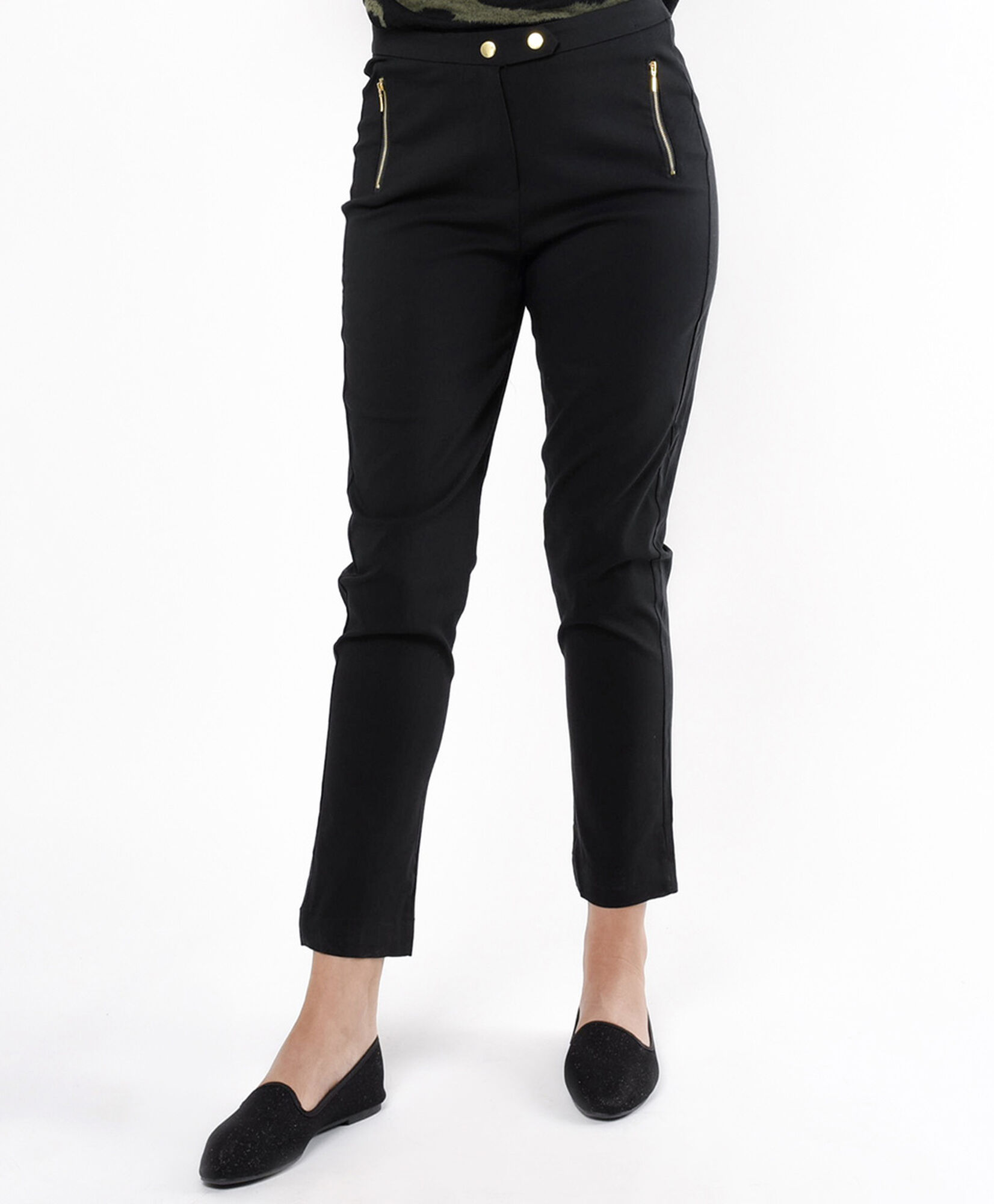 Pantalón mujer botones y cierres Pantalón mujer botones y cierres