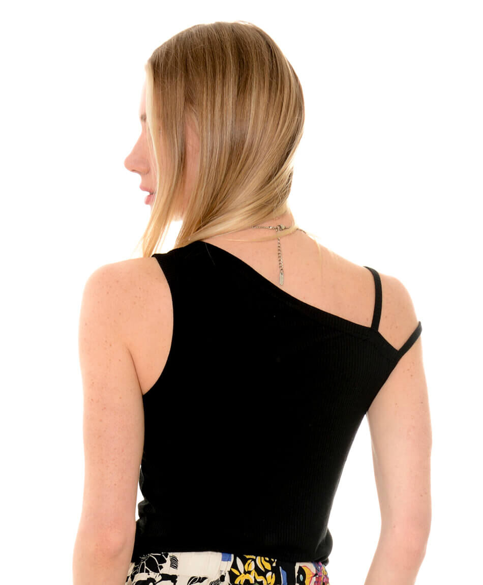 Polera bretel asimet