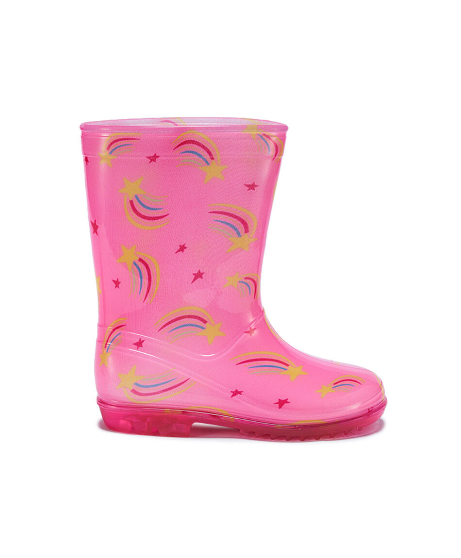 Bota ni&ntilde;a agua estampada arcoiris