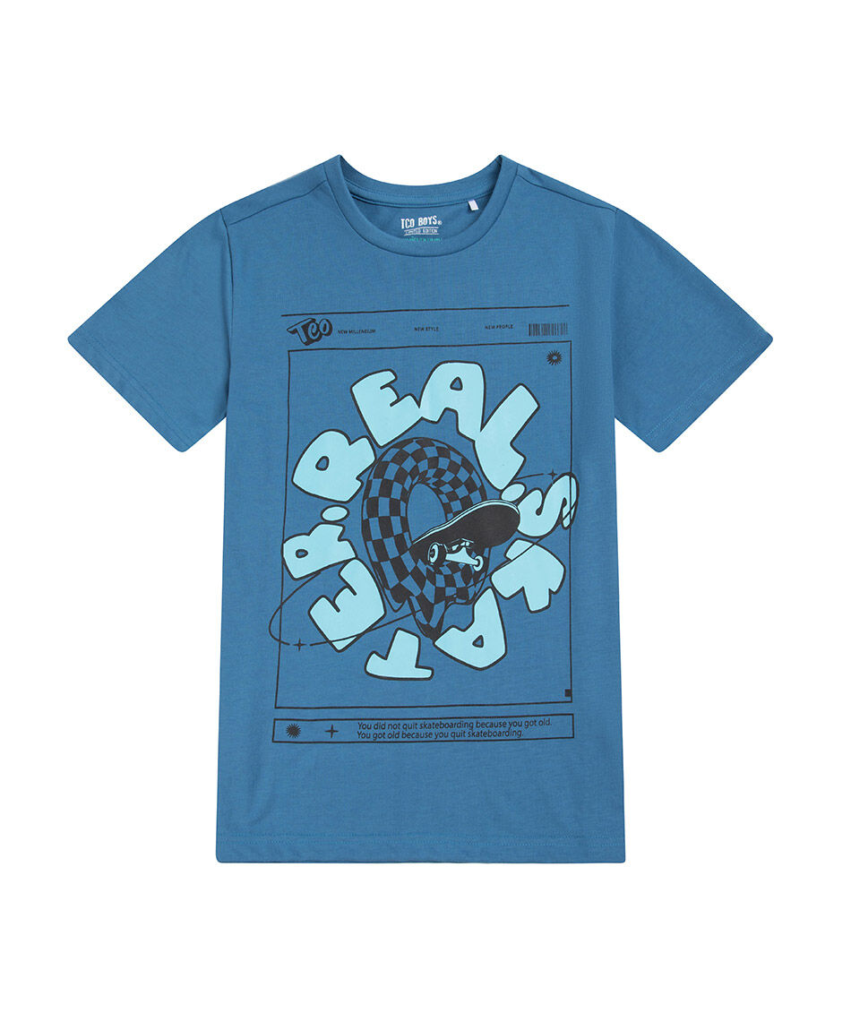 Polera ni&ntilde;o real skater