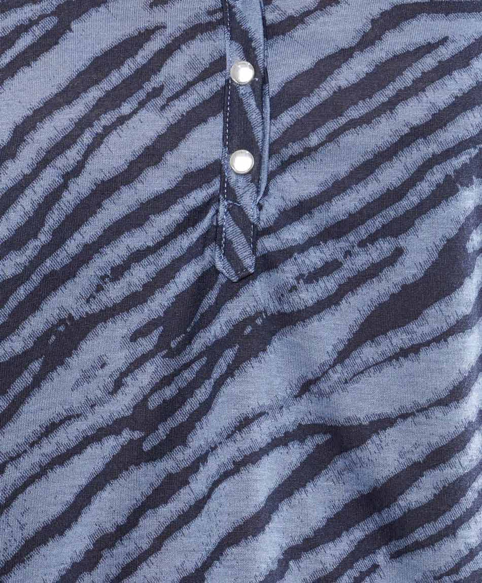 Polera mujer print cebra azul Polera mujer print cebra azul