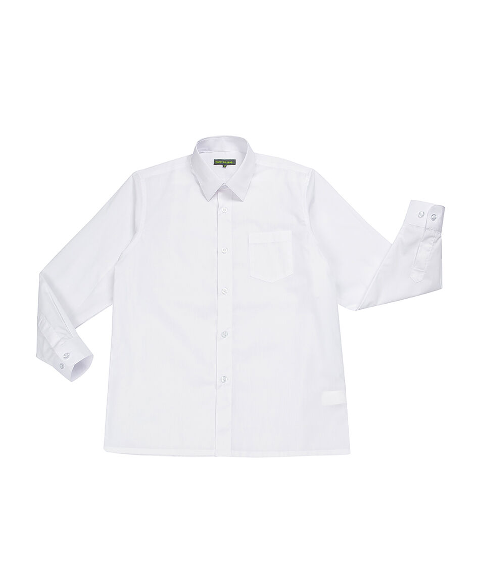 Camisa escolar lisa blanca