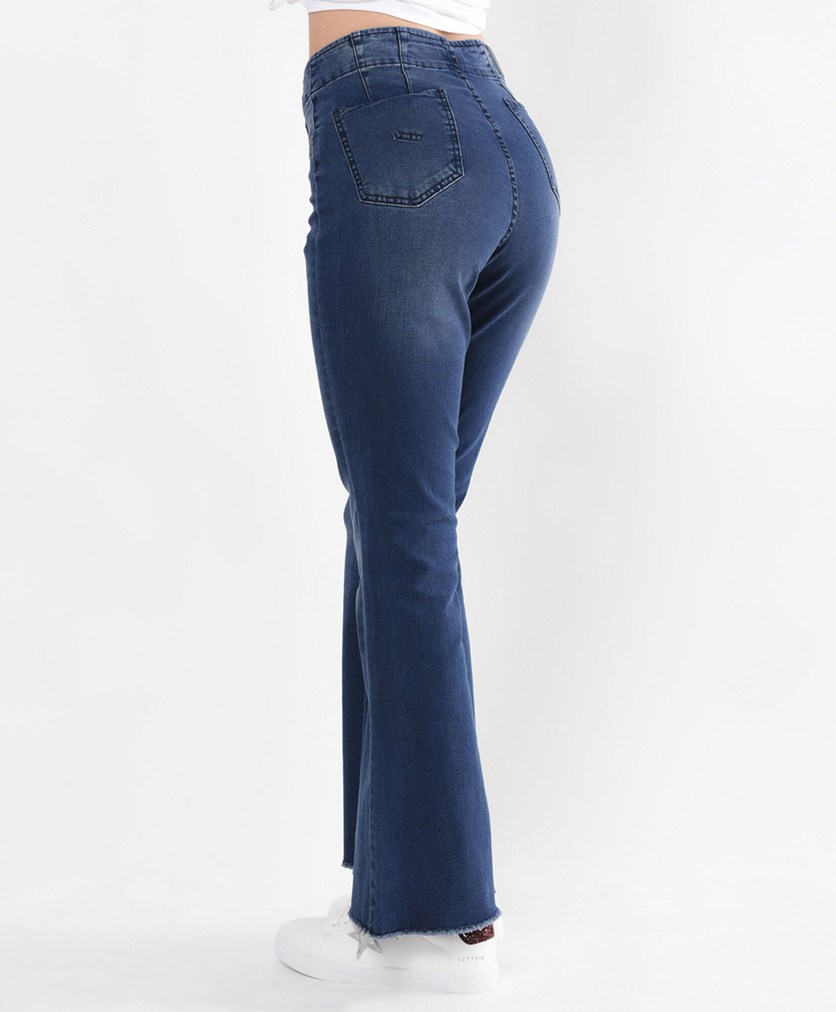 Jeans mujer desgastado flare Jeans mujer desgastado flare