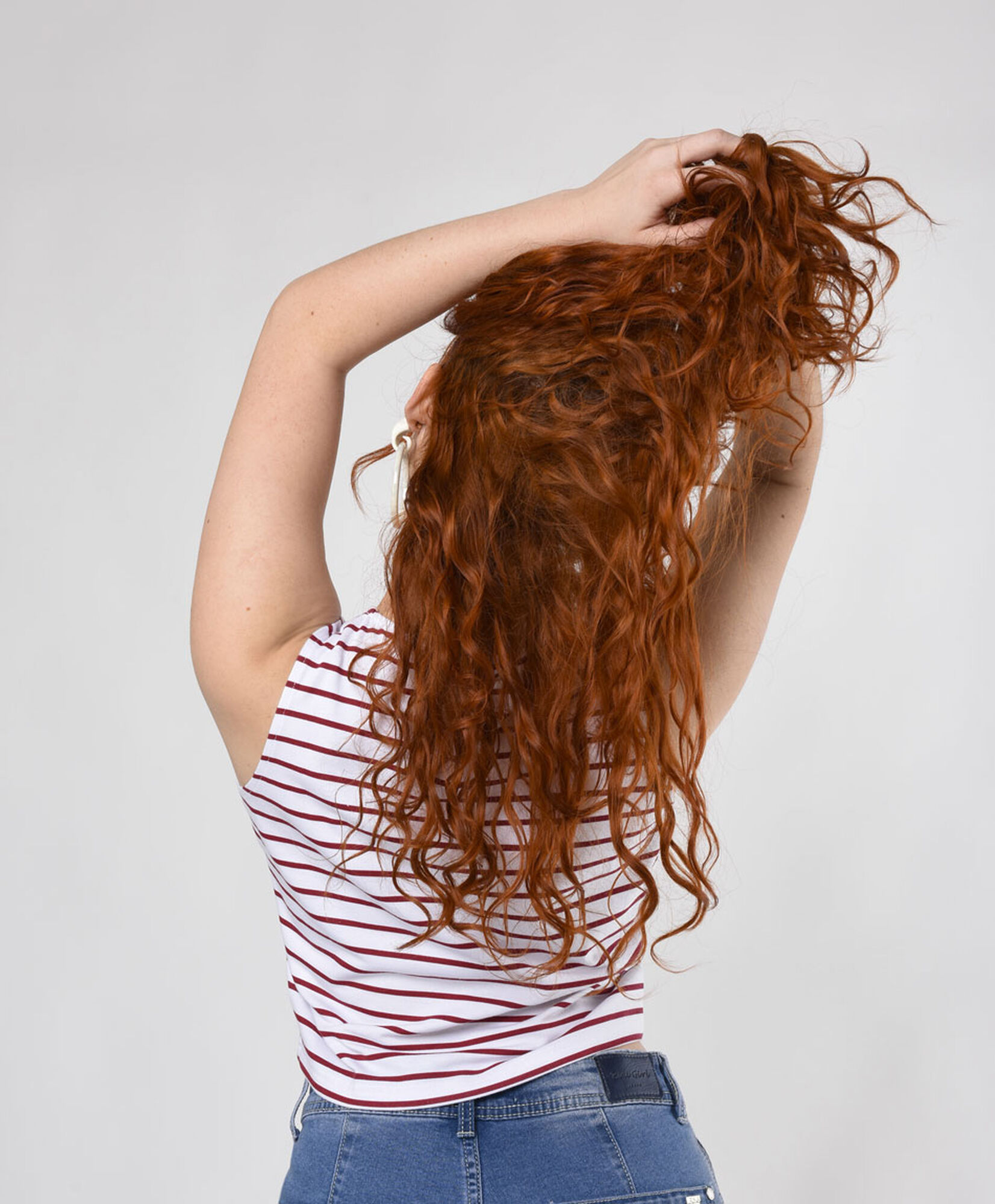Polera mujer líneas sin mangas Polera mujer líneas sin mangas