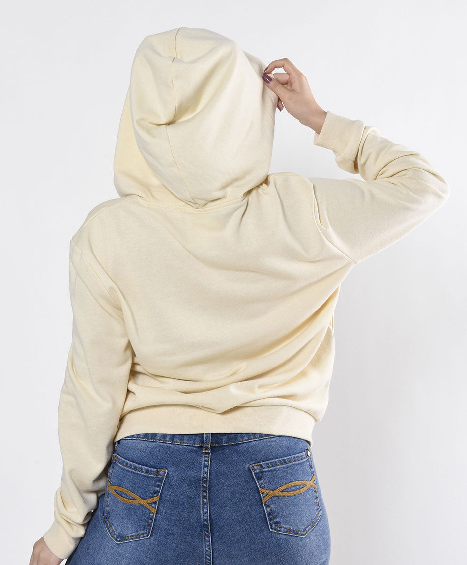 Poler&oacute;n mujer estampado con cierre