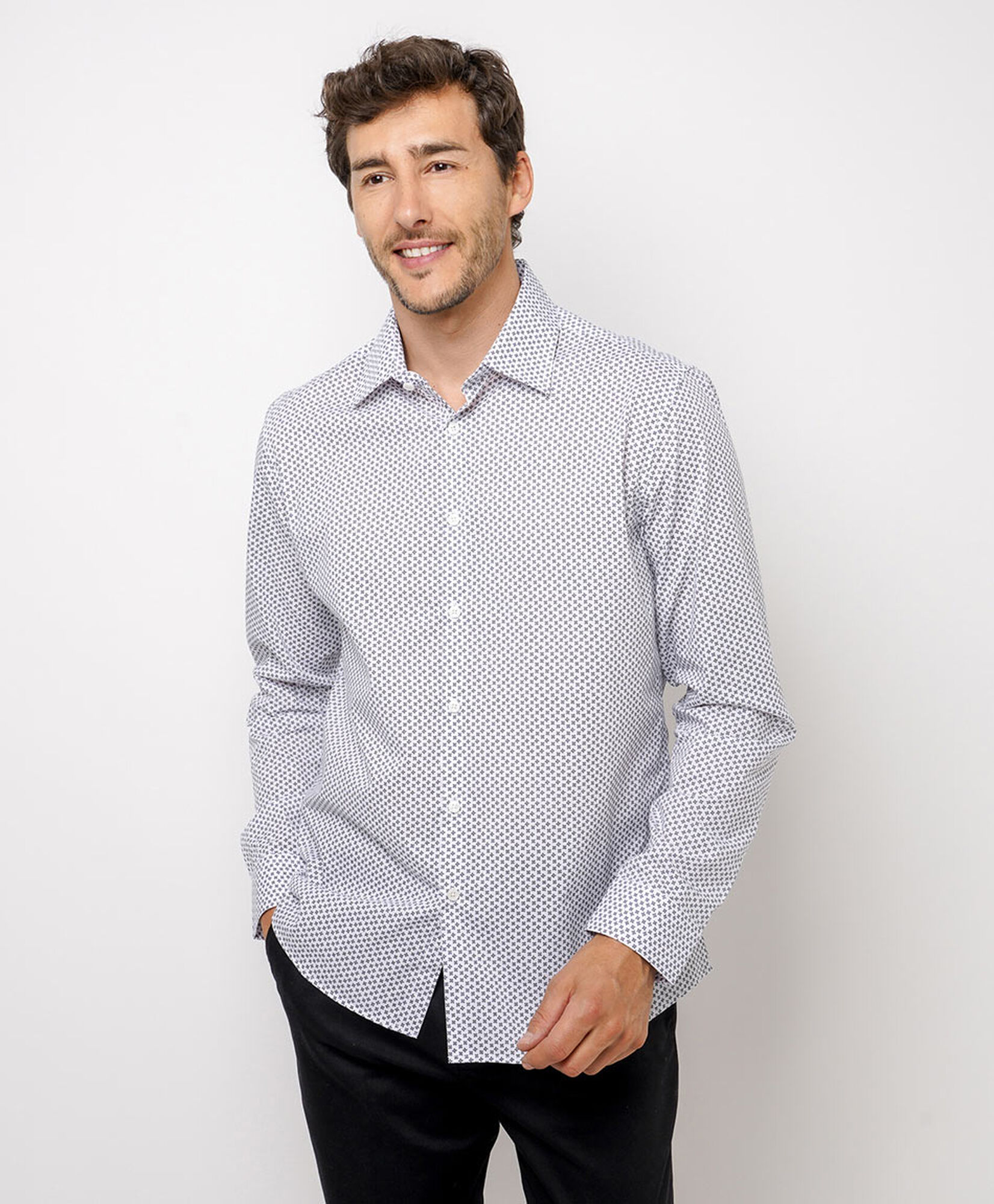Camisa hombre formal diseño flores Camisa hombre formal diseño flores