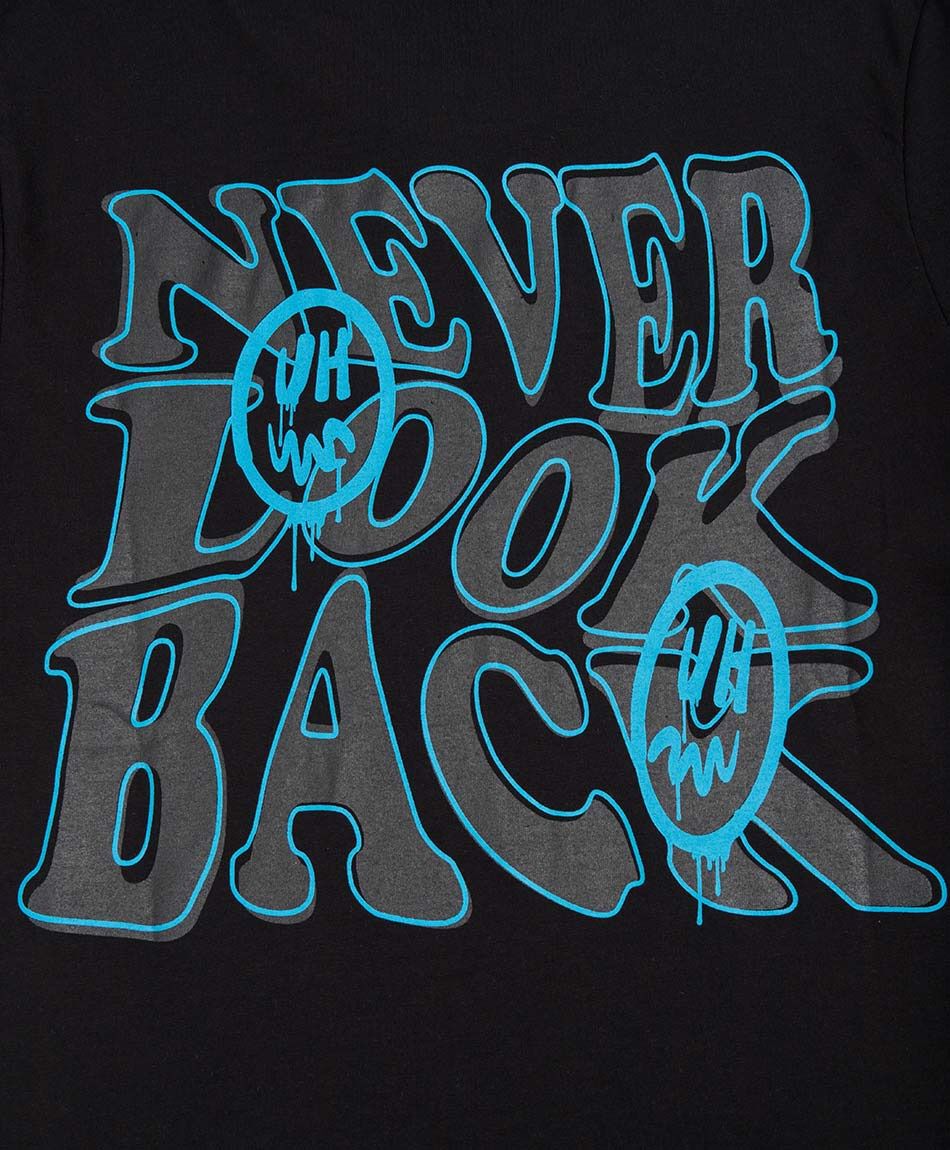 Polera hombre doble estampado graffiti caritas