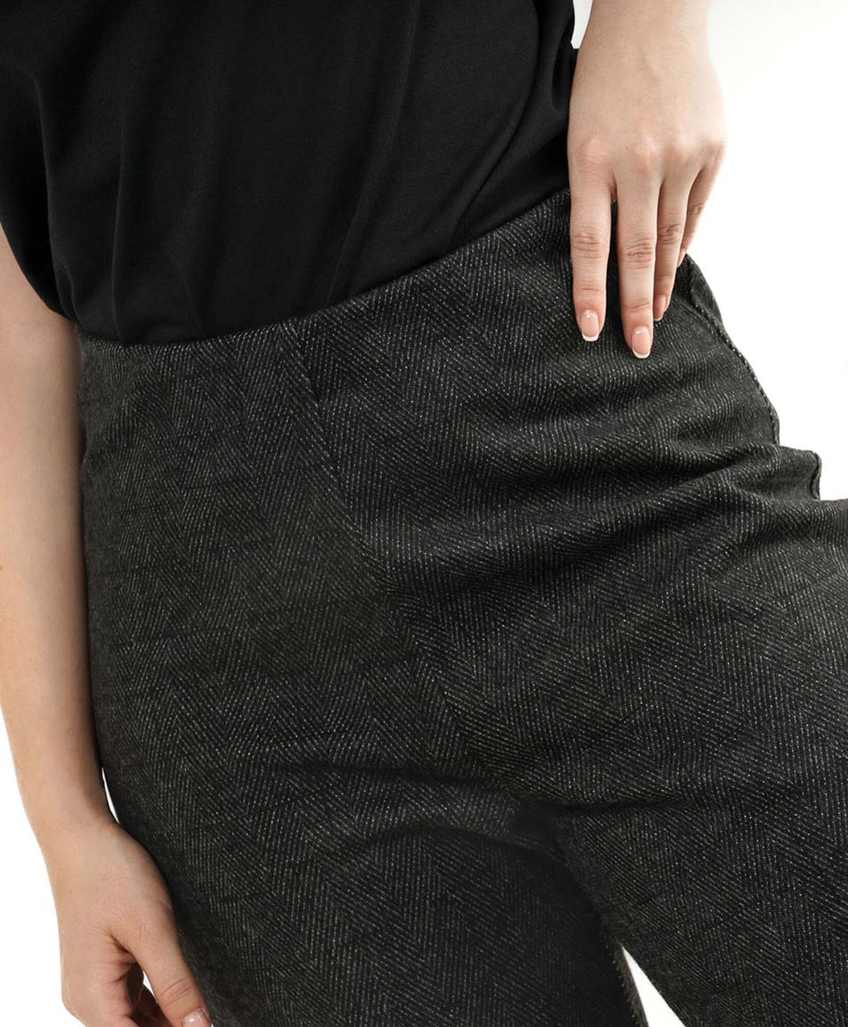 Pantalón mujer jacquard wide Pantalón mujer jacquard wide