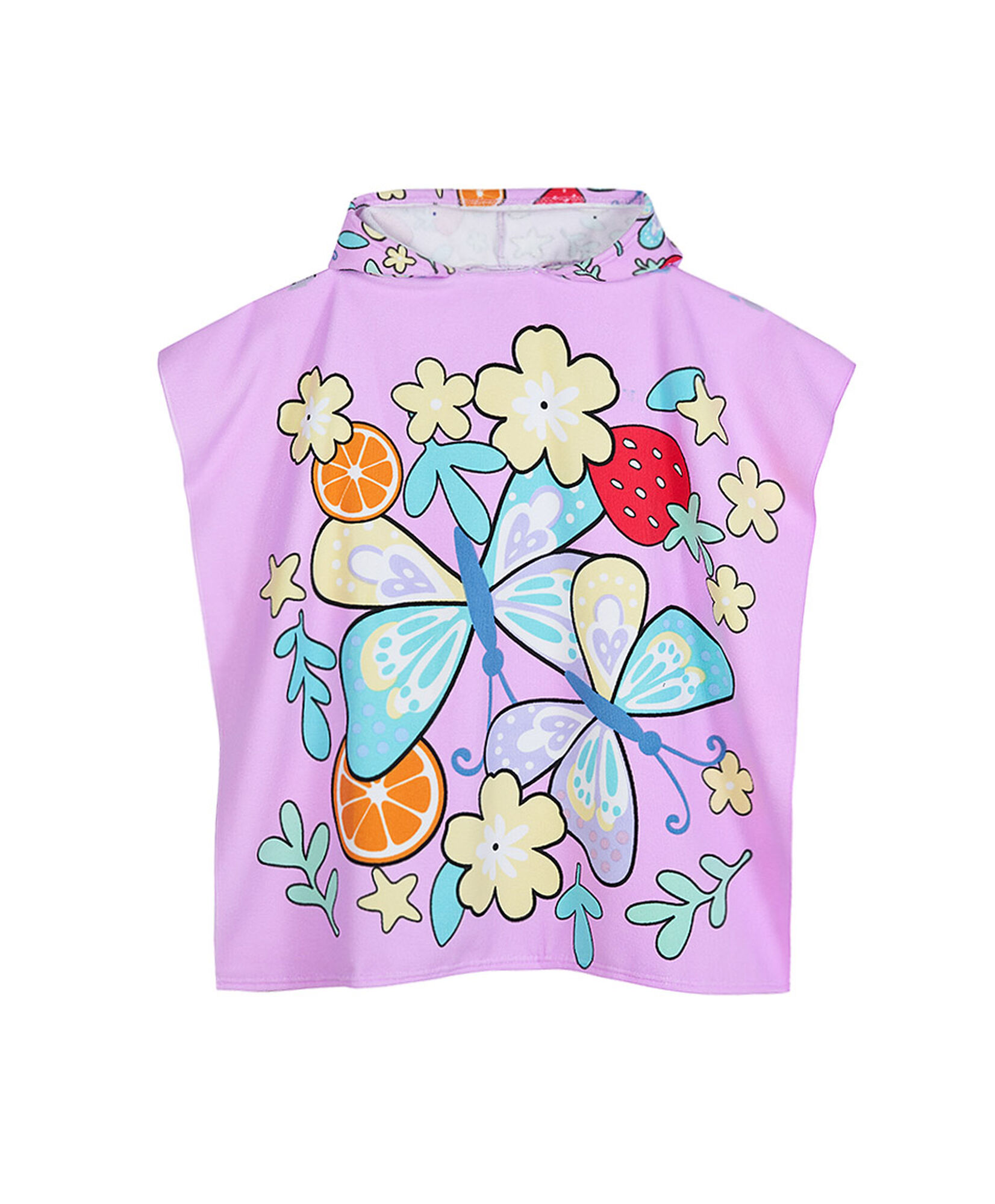 Poncho niña baño mariposas Poncho niña baño mariposas
