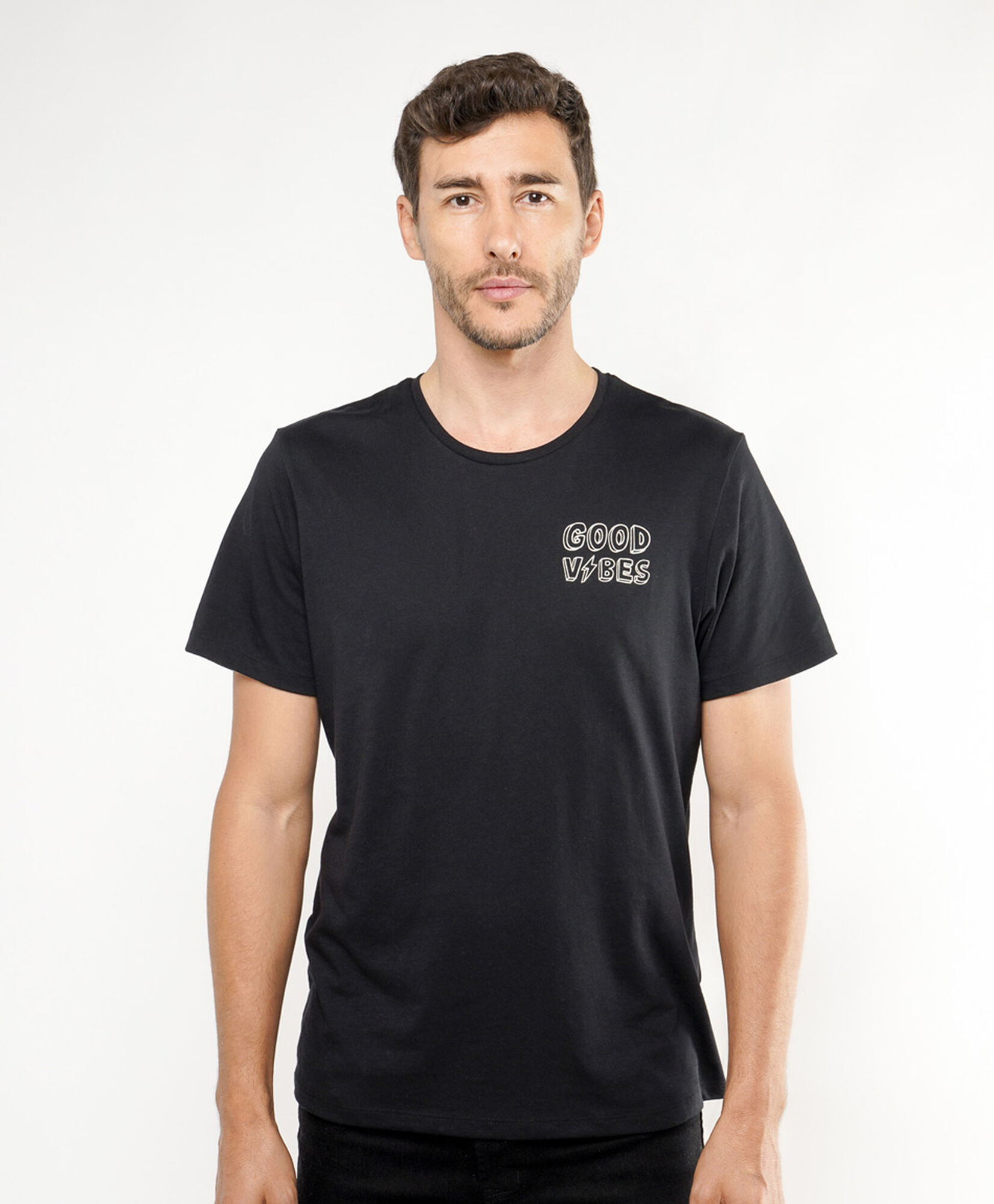 Polera hombre doble estampado believe Polera hombre doble estampado believe
