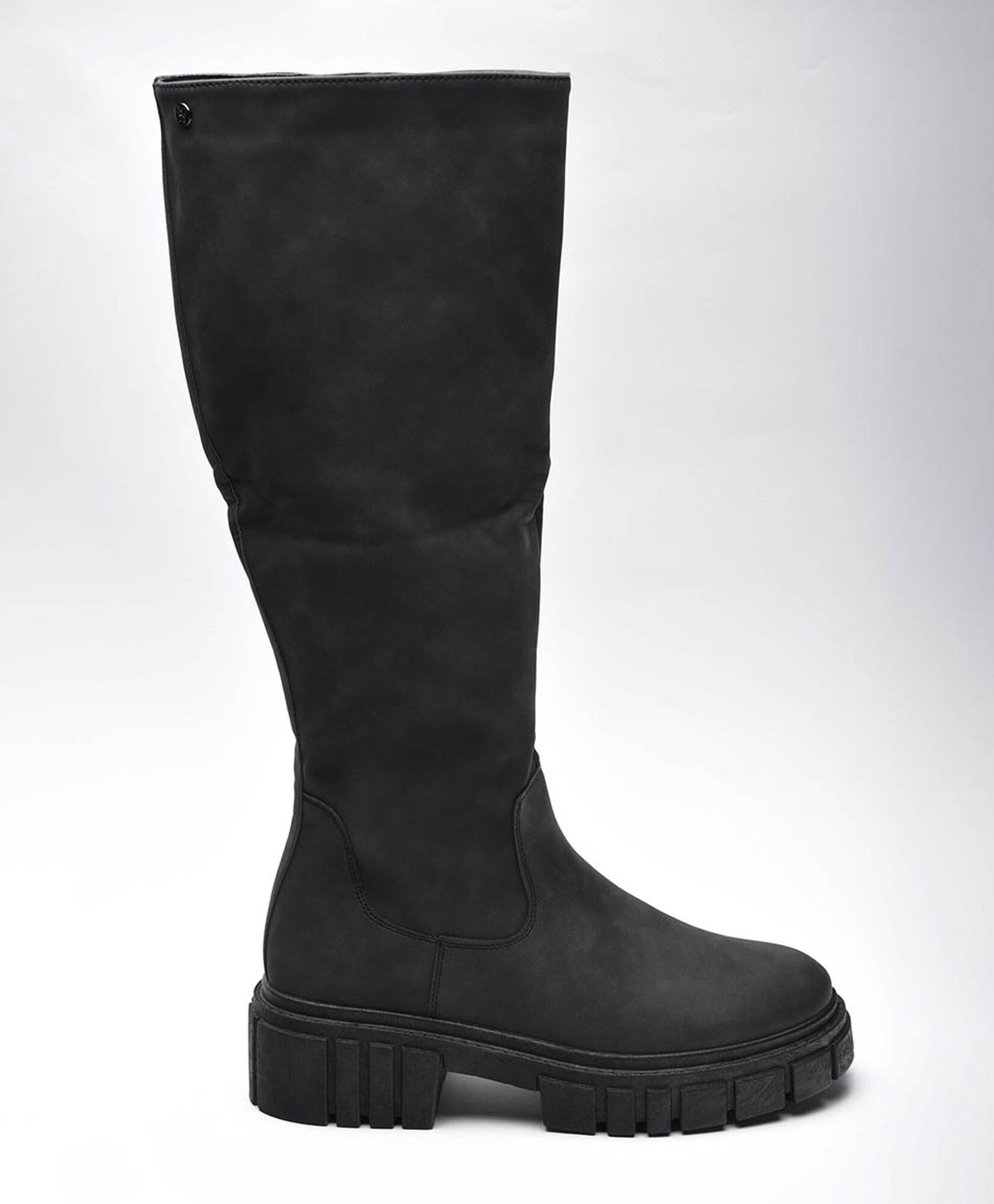 Bota alta mujer bucanera taco cuadrado Bota alta mujer bucanera taco cuadrado