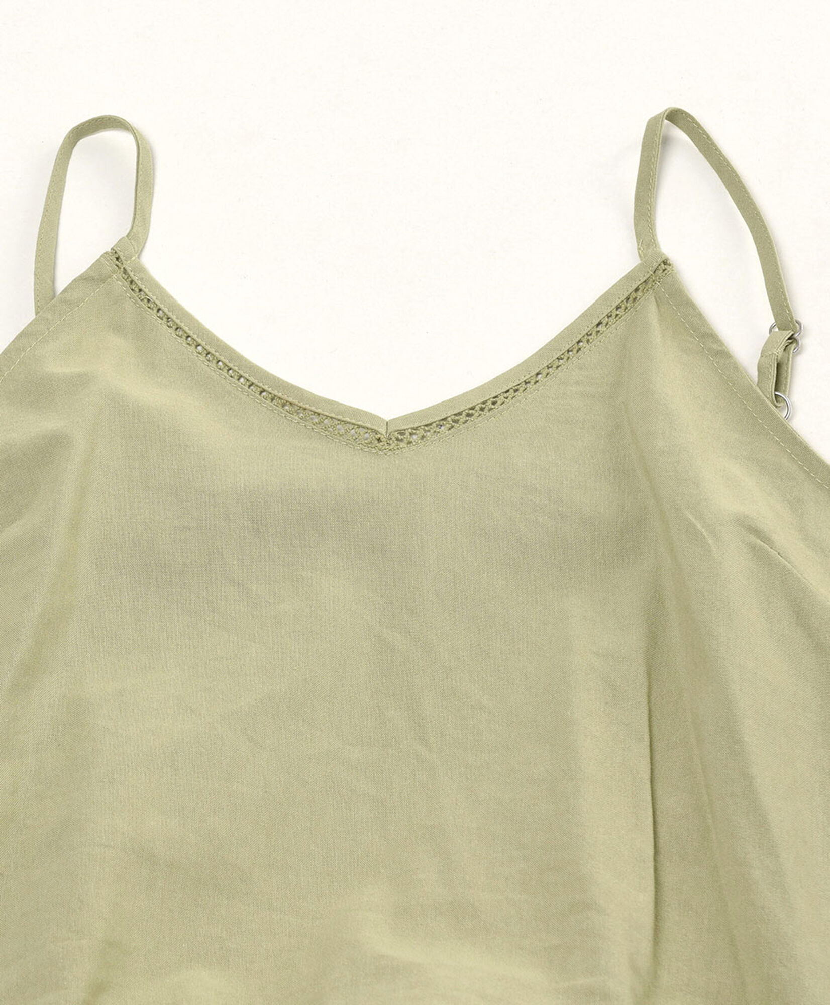 Blusa mujer detalle encaje verde Blusa mujer detalle encaje verde