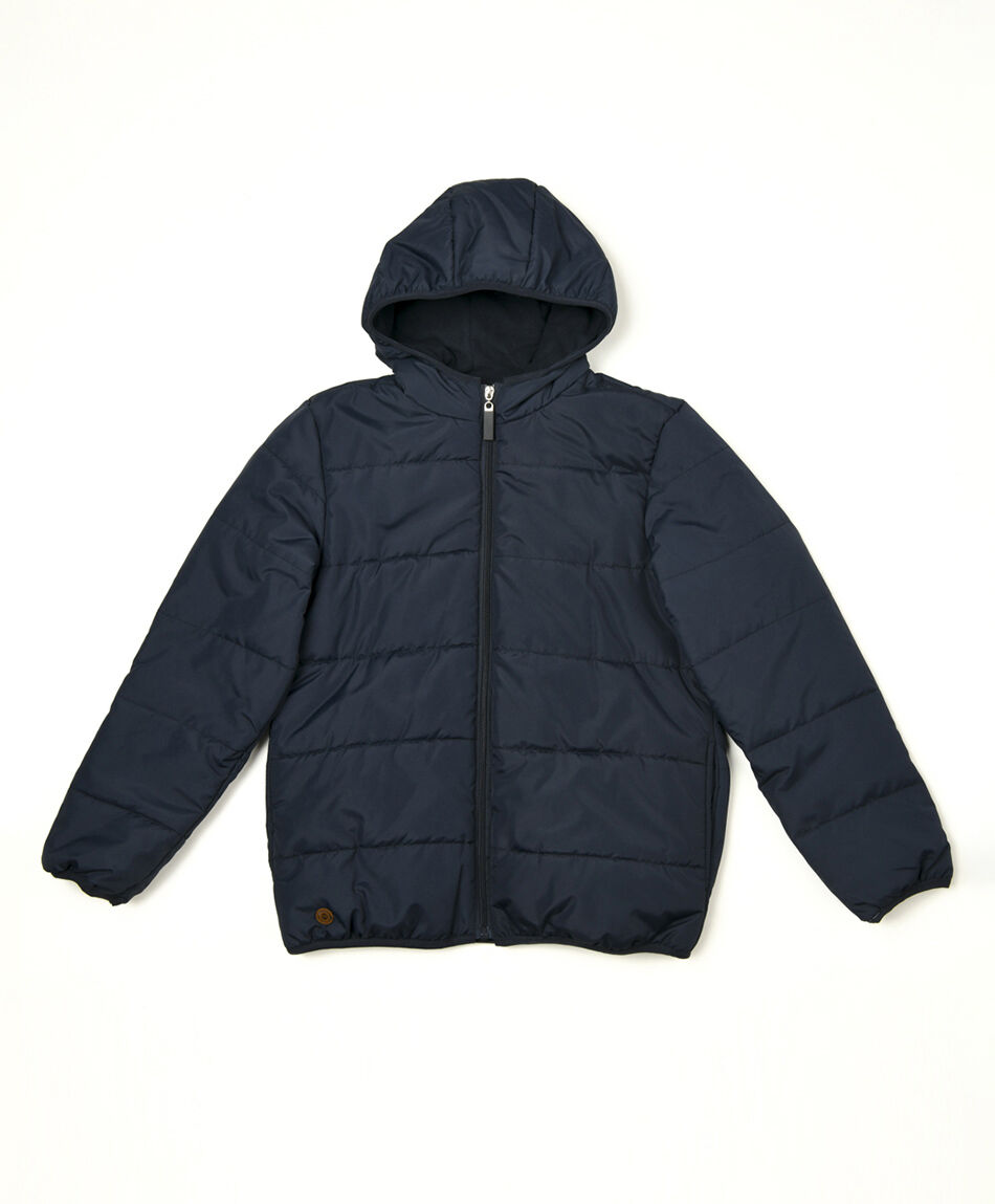 Parka escolar líneas gorro