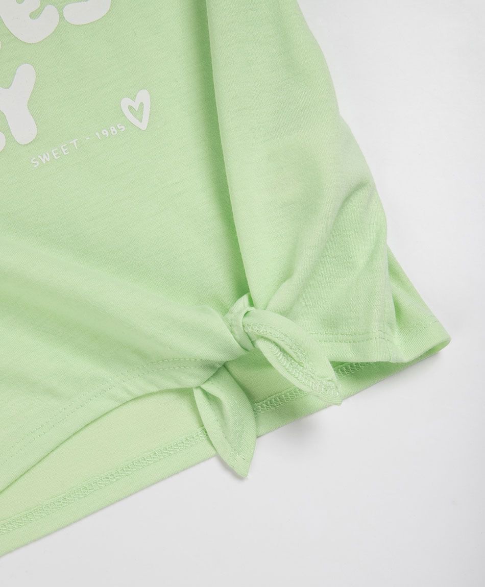 Polera ni&ntilde;a good vibes nudo