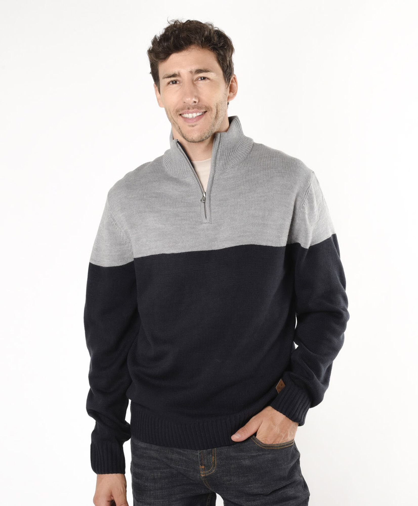 Sweater hombre bicolor Sweater hombre bicolor