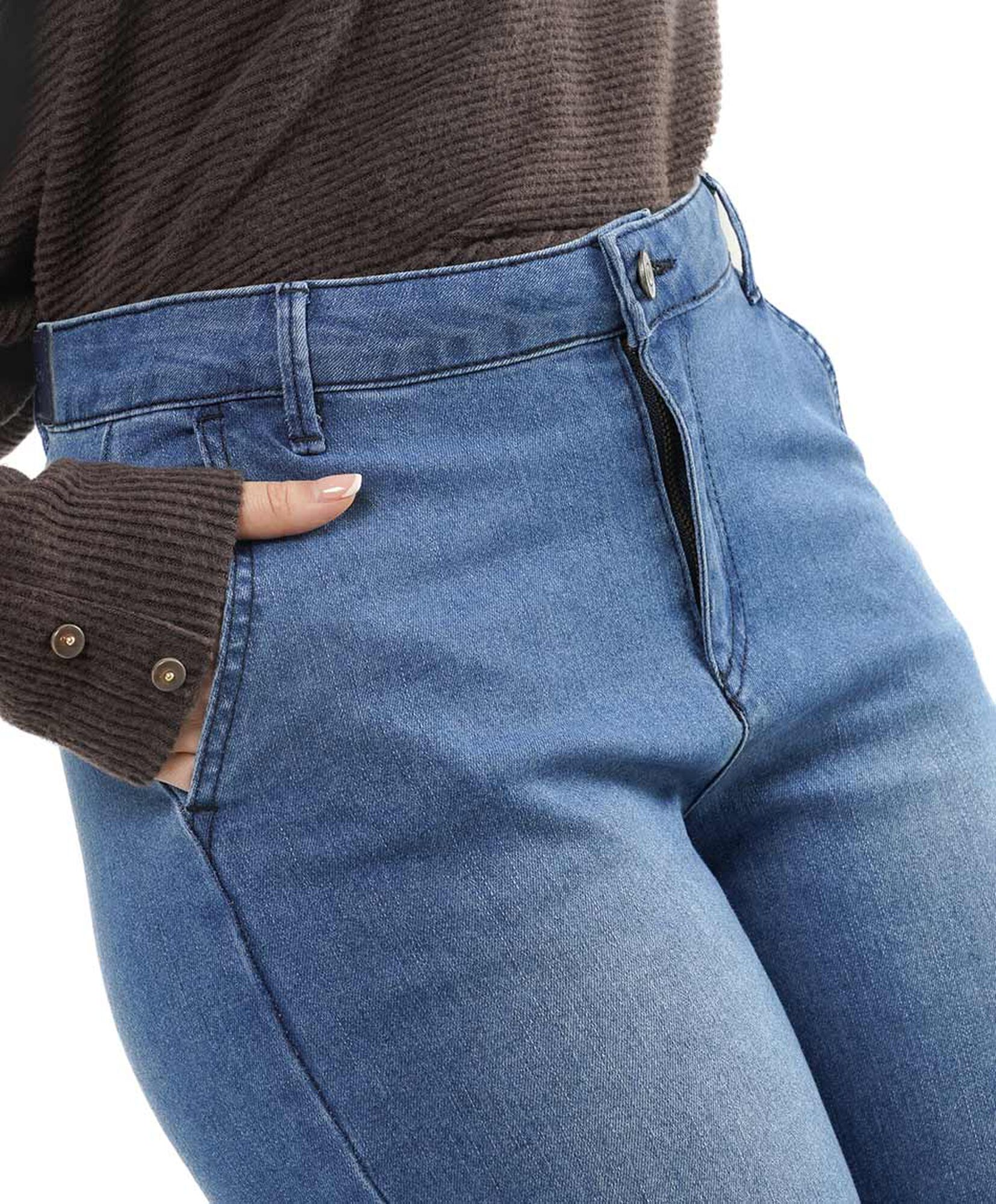 Jeans mujer bolsillo lateral wide Jeans mujer bolsillo lateral wide