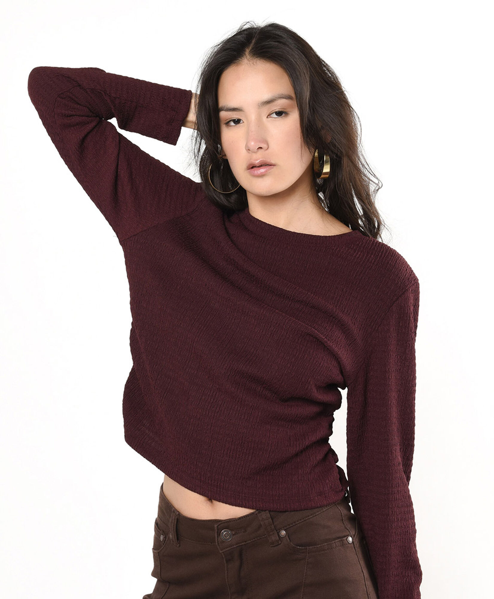 Polera mujer texturizada Polera mujer texturizada
