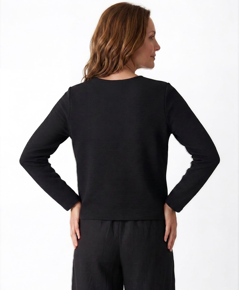 Chaqueta mujer lazo crop