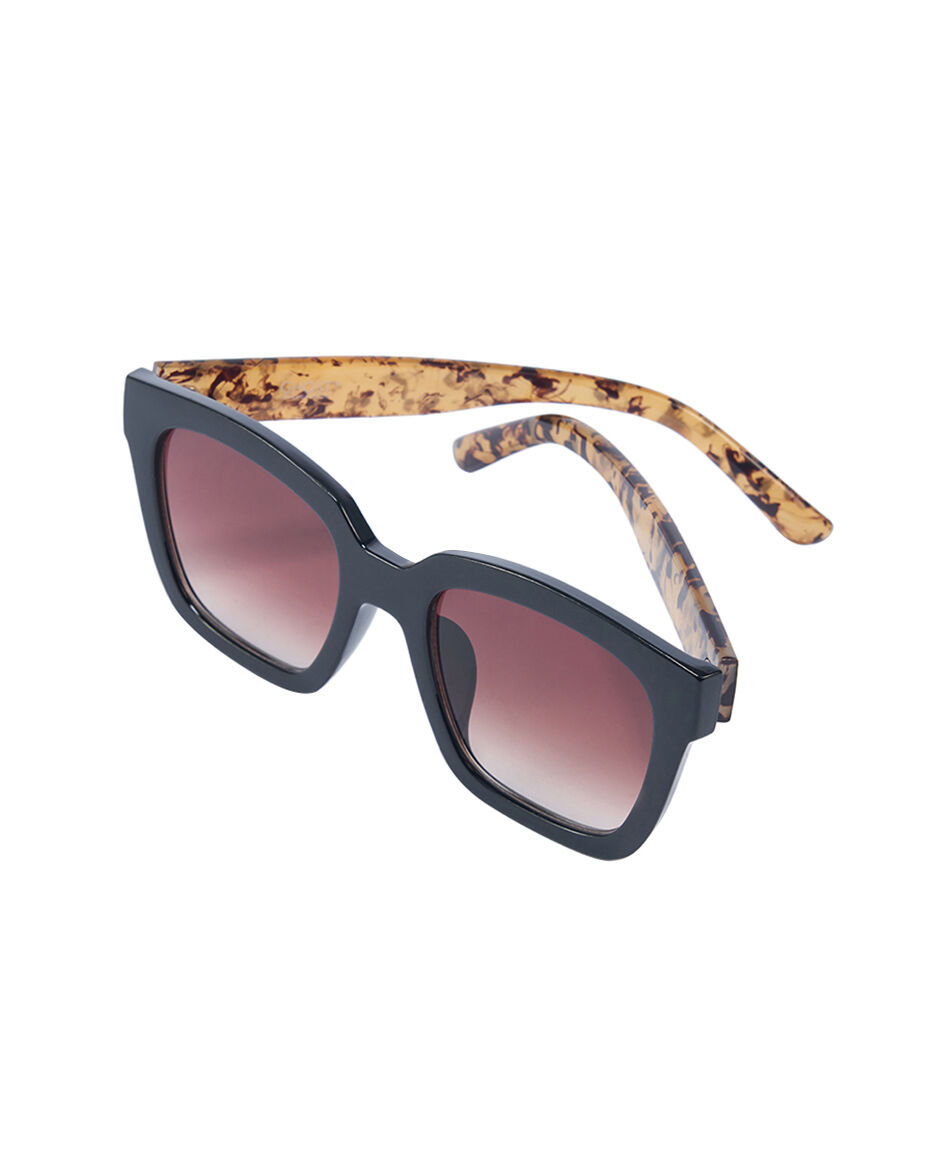 Lentes mujer marco cuadrado negro