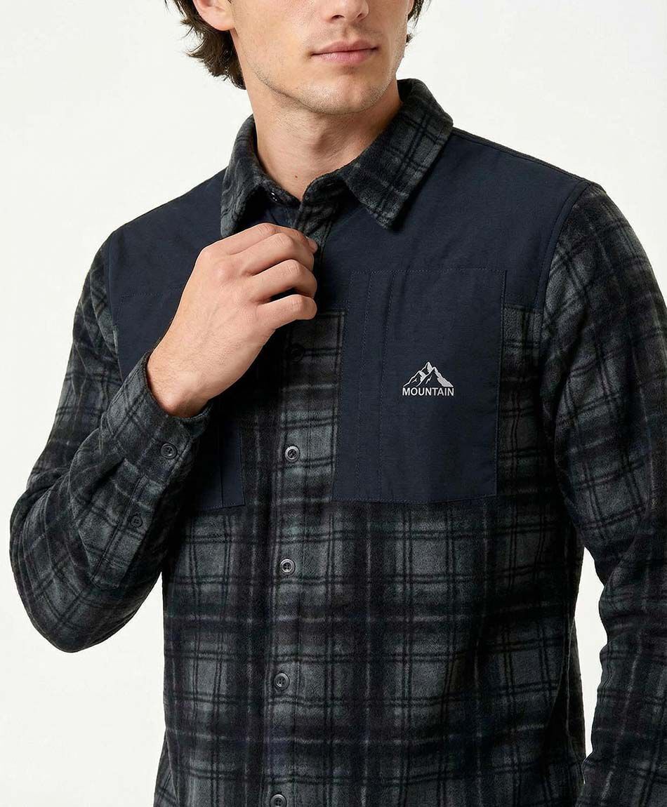 Chaqueta hombre polar escoc&eacute;s
