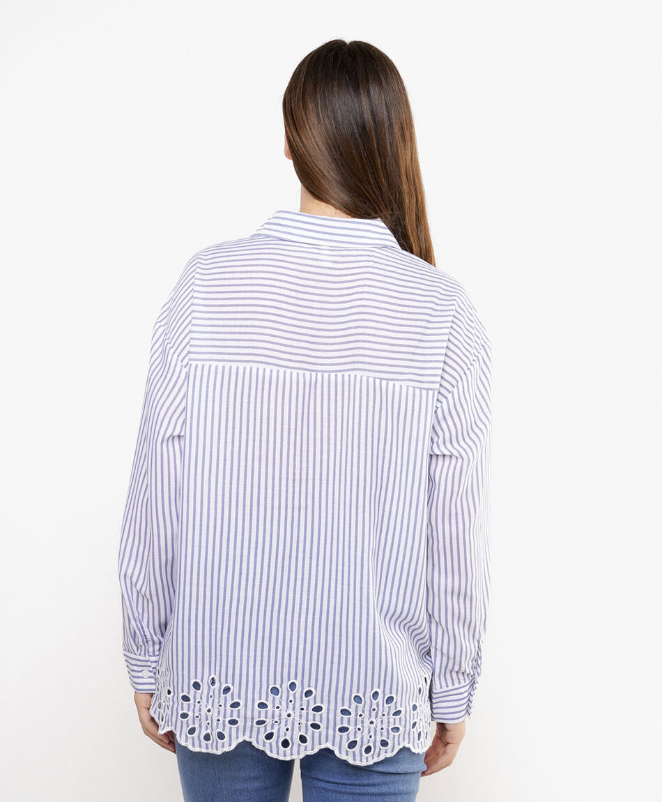Blusa mujer c&iacute;rculos bordados