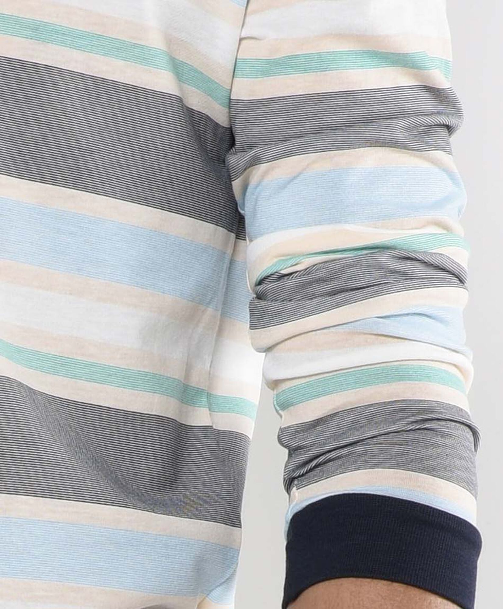 Pijama hombre rayas de colores 2 piezas Pijama hombre rayas de colores 2 piezas