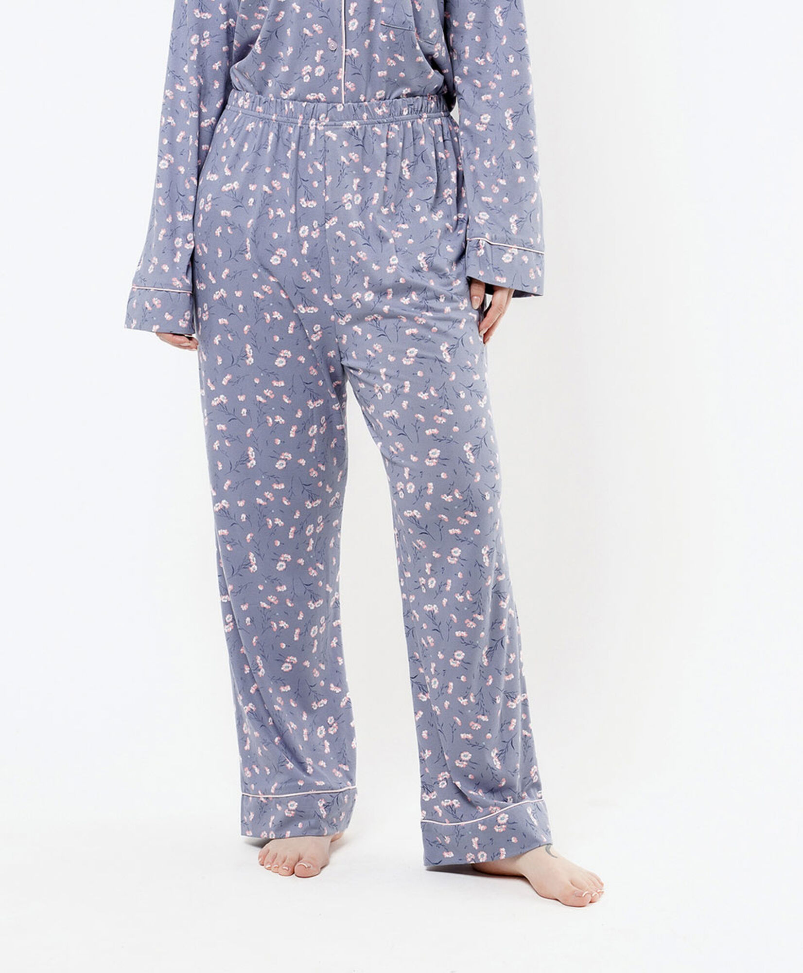 Pijama mujer camisero florcitas Pijama mujer camisero florcitas
