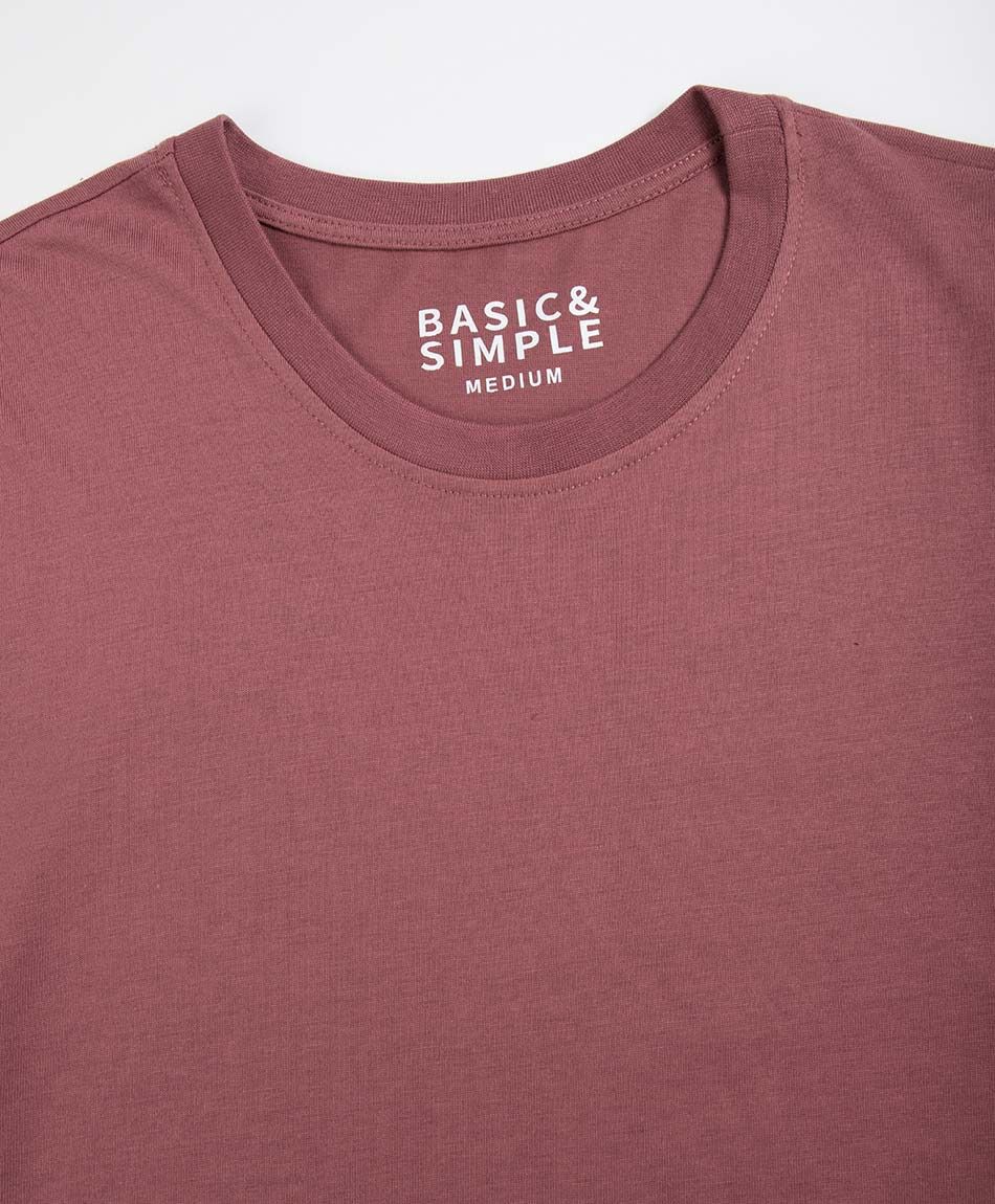 Polera hombre parche manga lisa