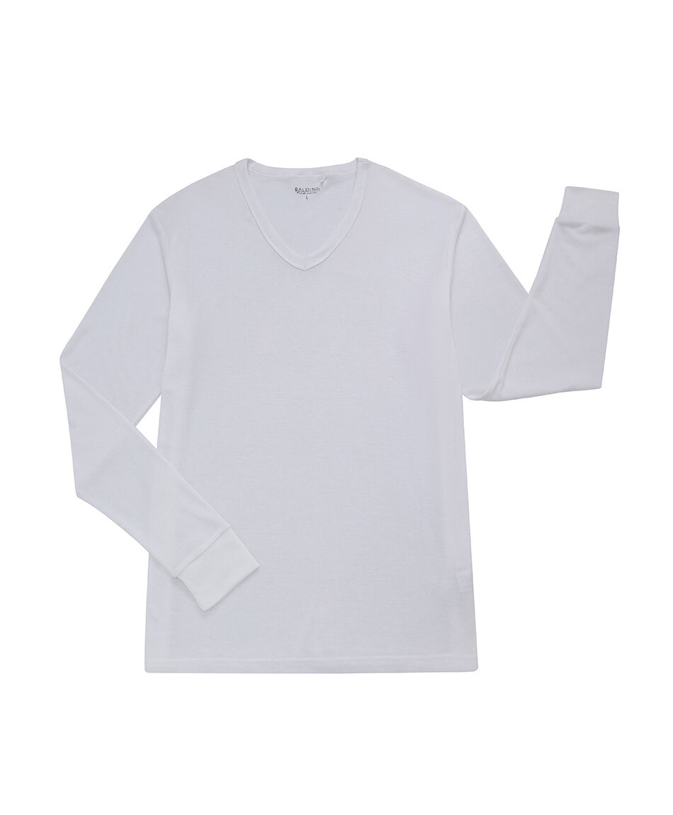 Camiseta hombre blanca cuello v