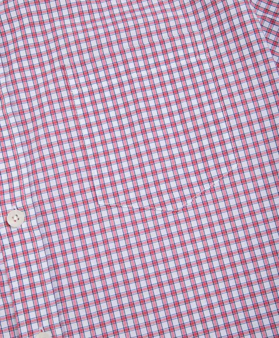 Camisa hombre cuadrille rojo
