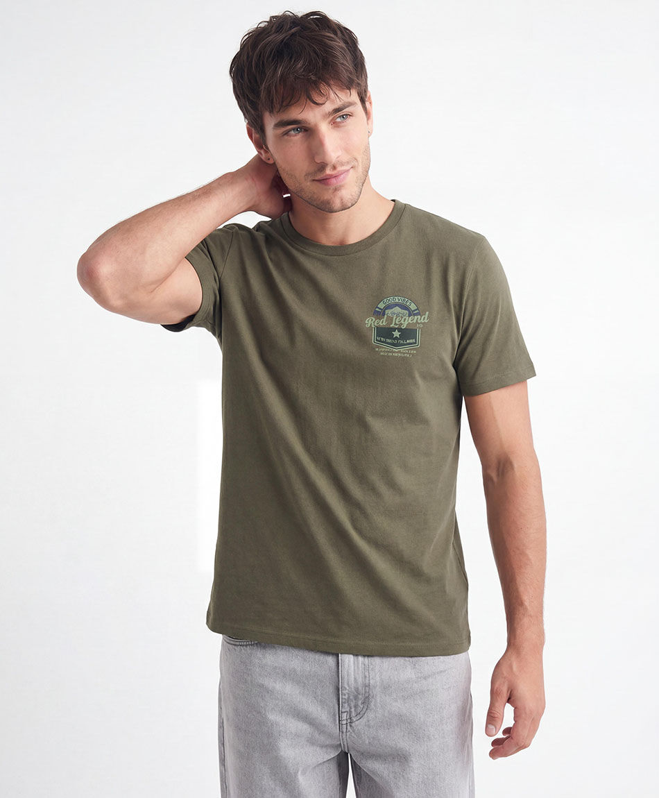 Polera hombre estampado red legend
