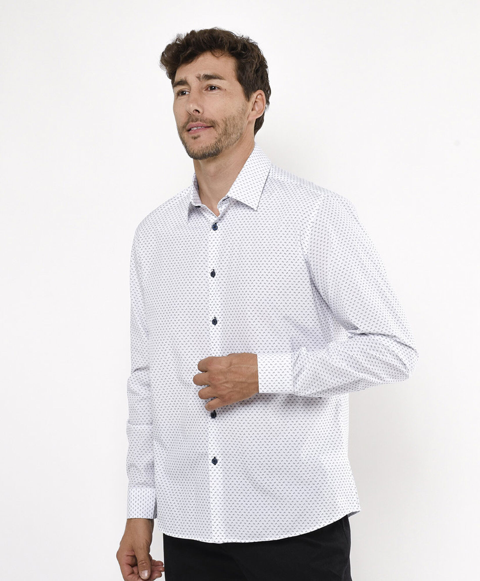 Camisa hombre mini flor Camisa hombre mini flor