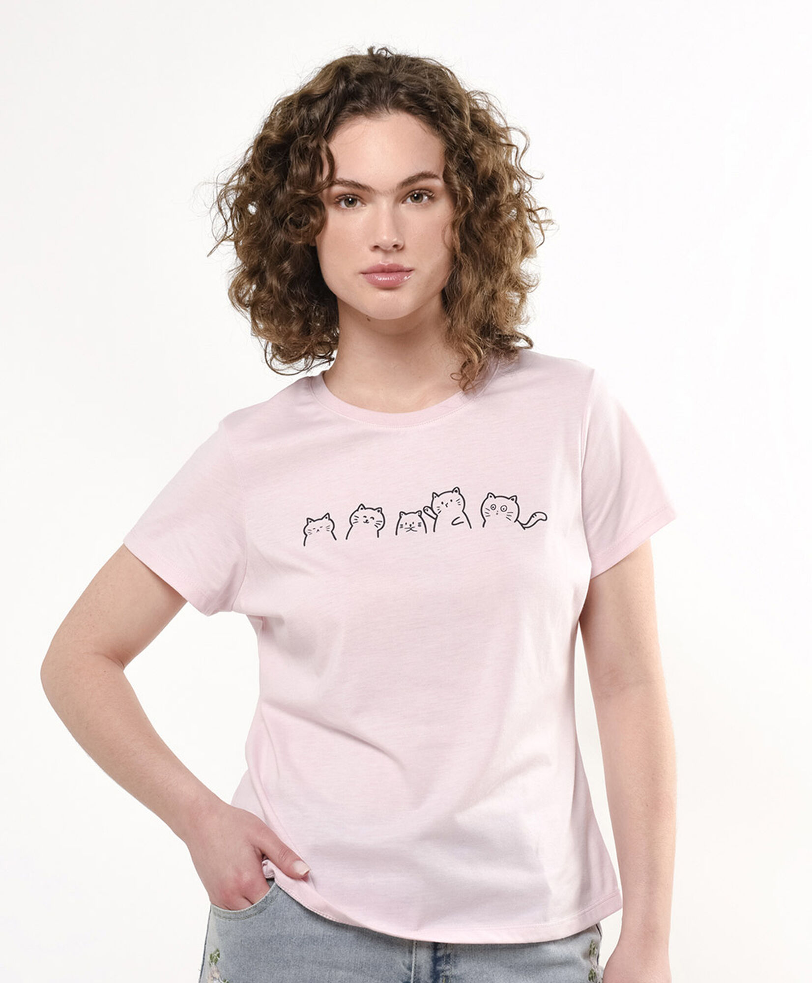Polera mujer funny cats Polera mujer funny cats