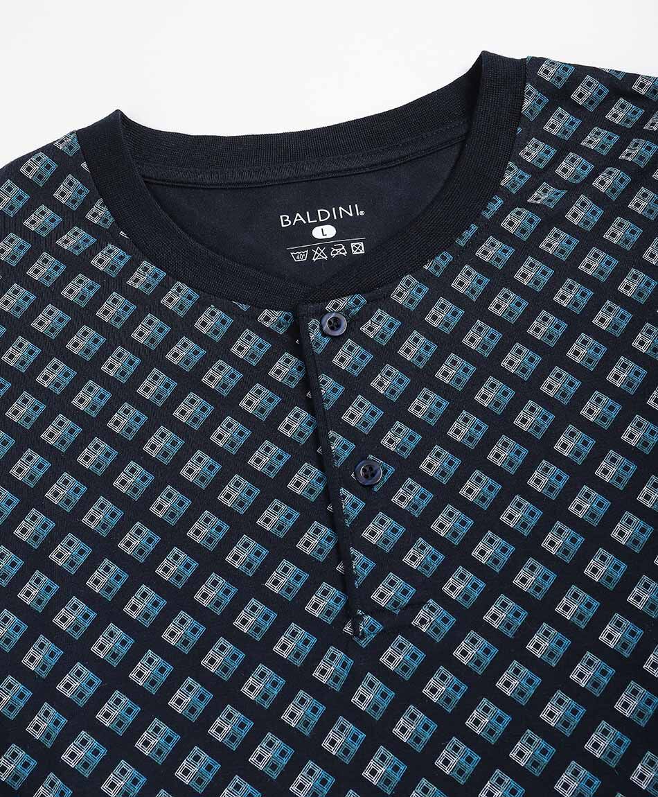 Pijama hombre azul cuadros azulados