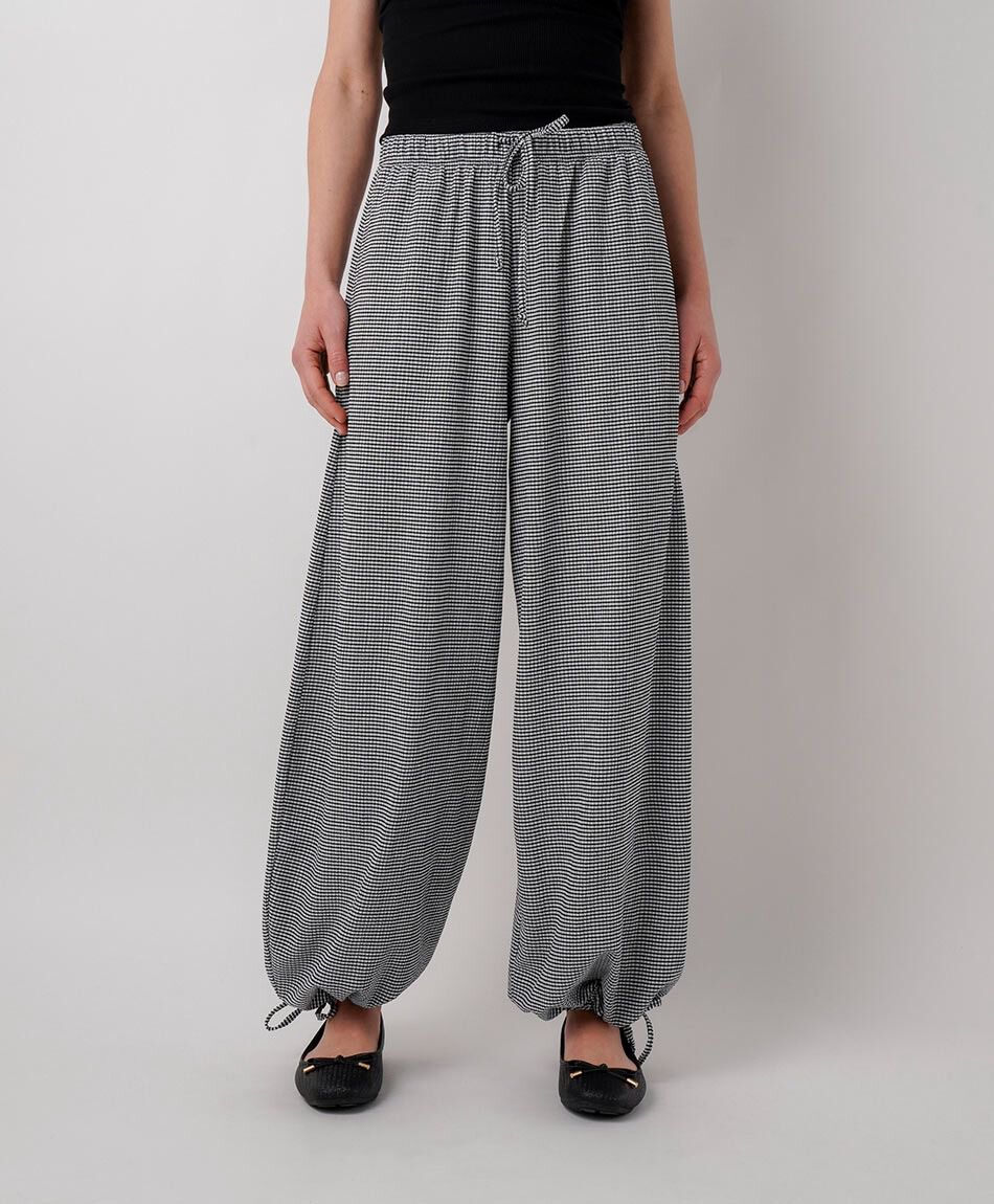 Pantal&oacute;n mujer balloon vichy
