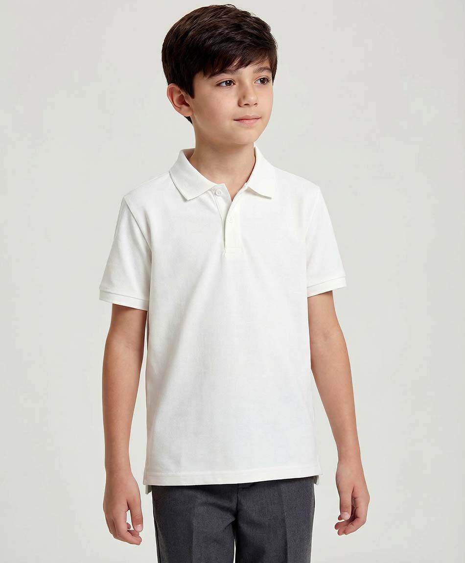 Polera escolar blanca b&aacute;sica
