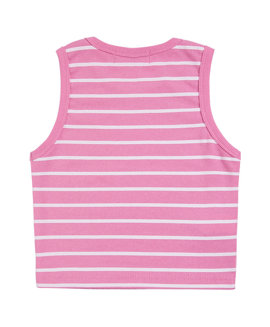 Polera ni&ntilde;a l&iacute;neas rosada