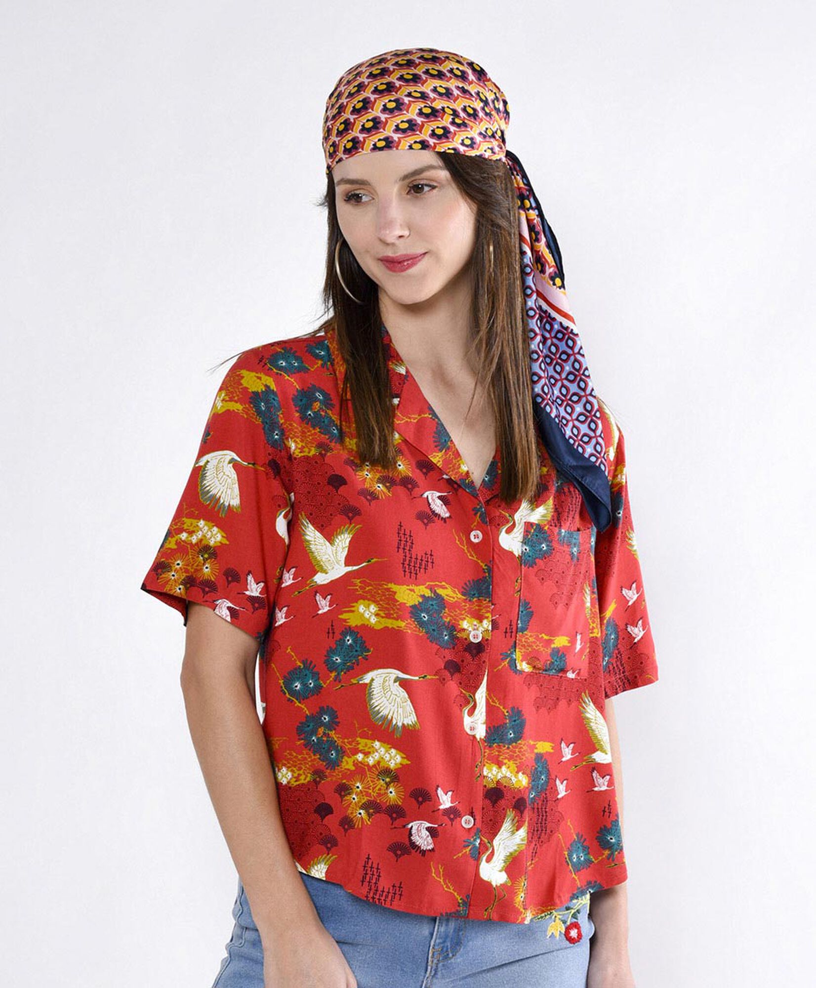 Blusa oversize manga corta Blusa oversize manga corta