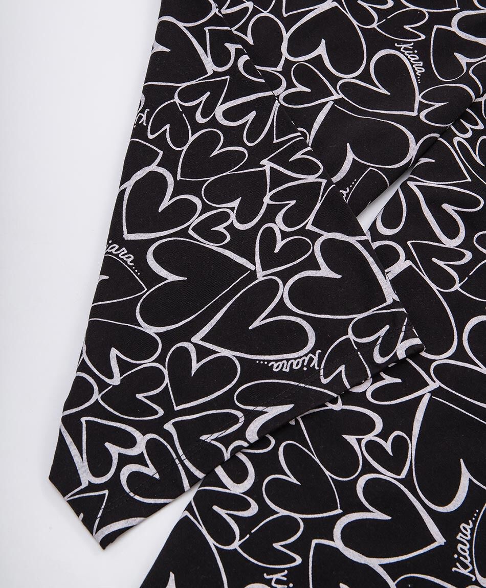 Pijama mujer capri corazones