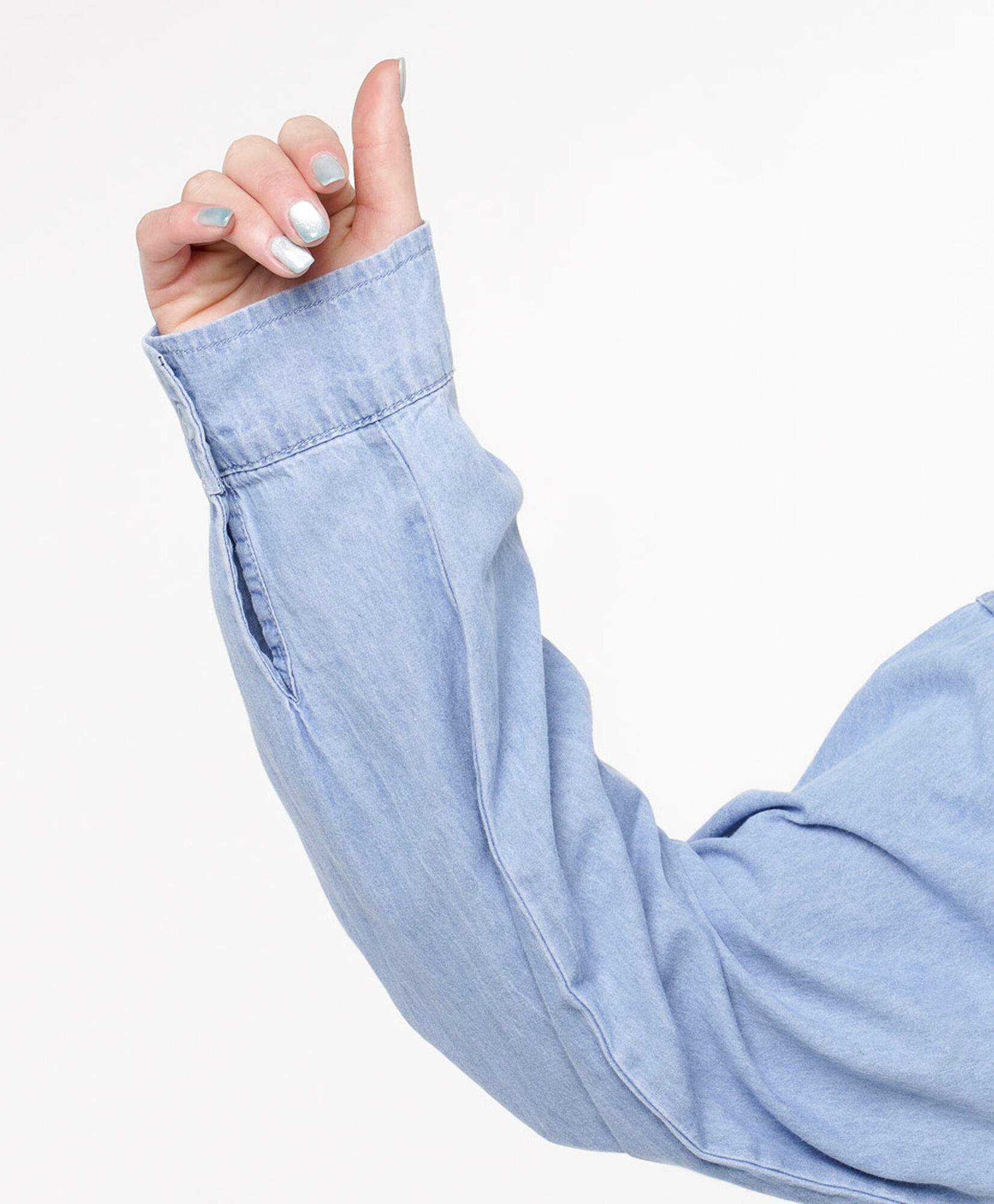 Blusa mujer denim bolsillos Blusa mujer denim bolsillos