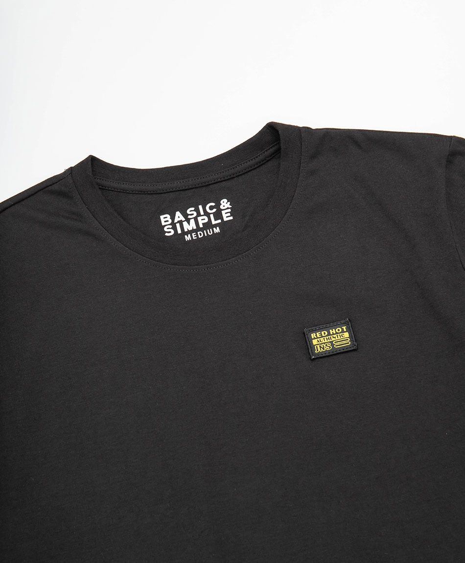 Polera hombre lisa logo