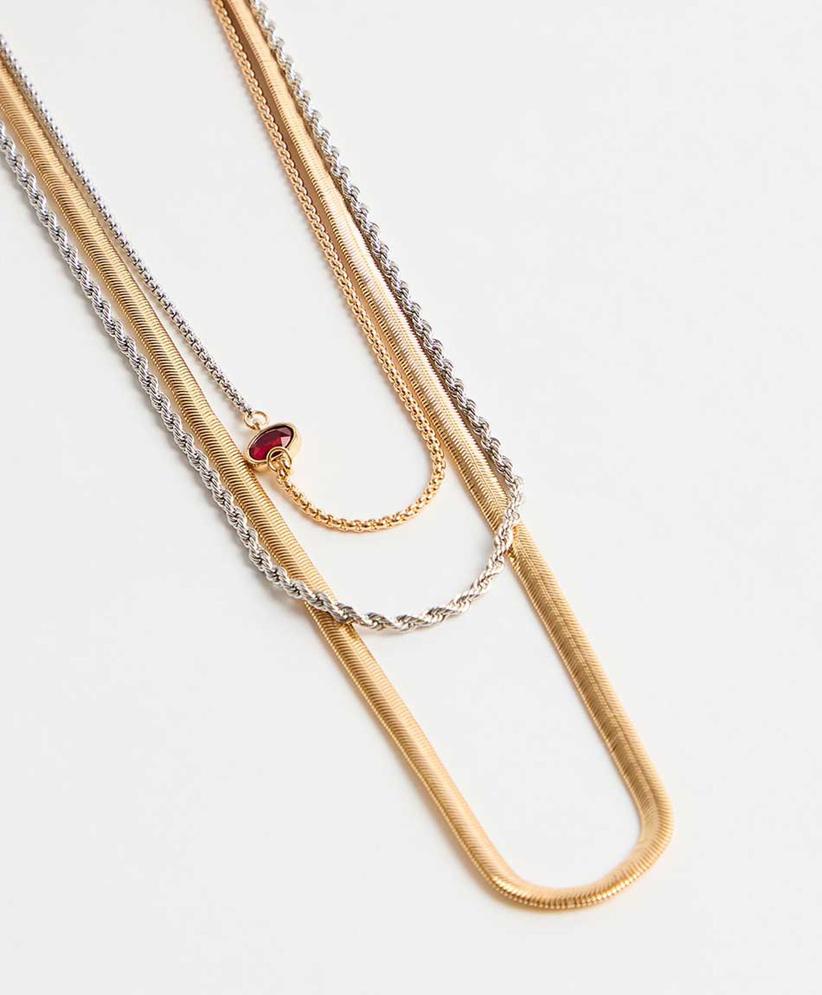 Set collares mujer gold y silver Set collares mujer gold y silver
