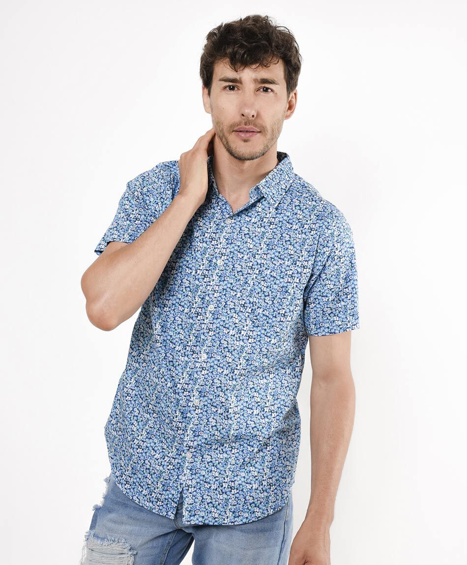 Camisa hombre flores