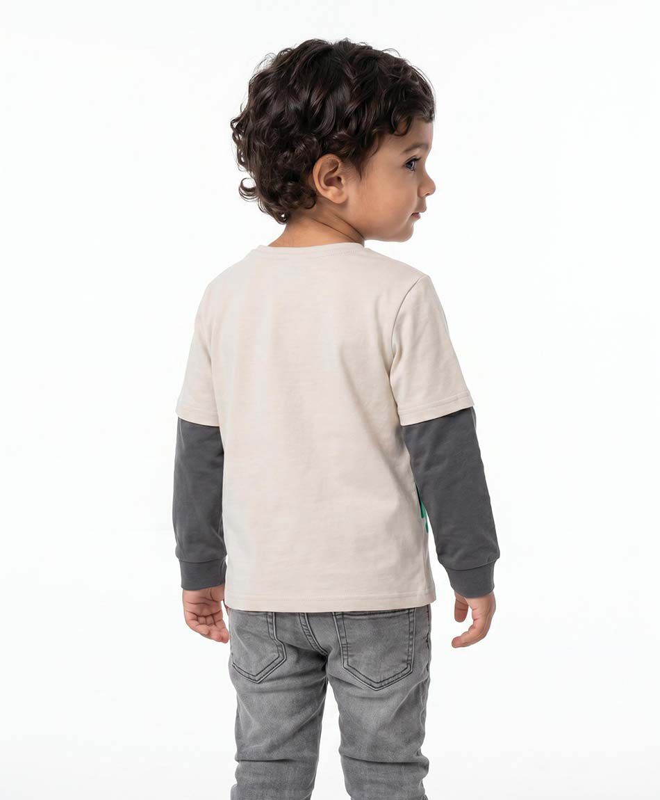 Polera beb&eacute; manga larga cocodrilo