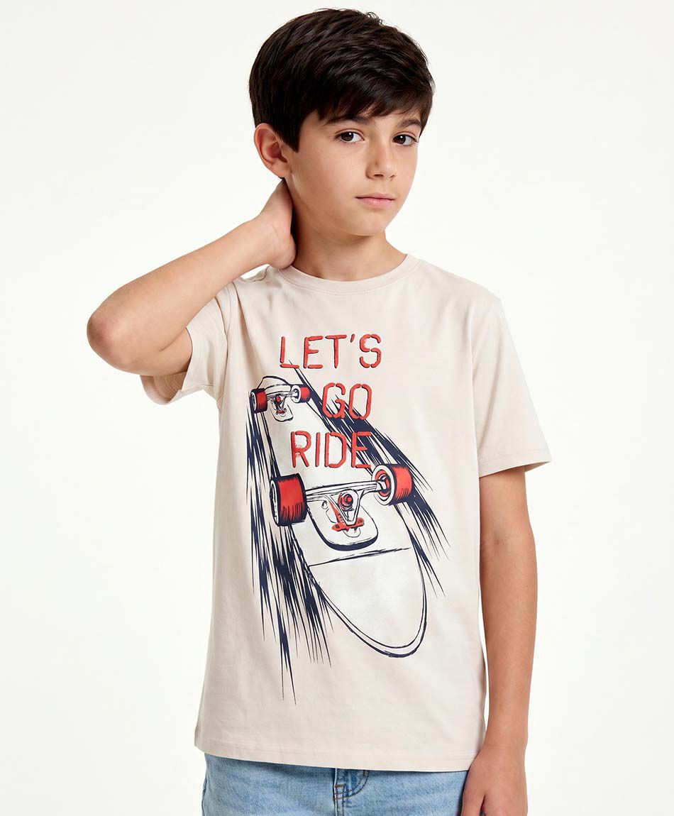 Polera ni&ntilde;o ride skate
