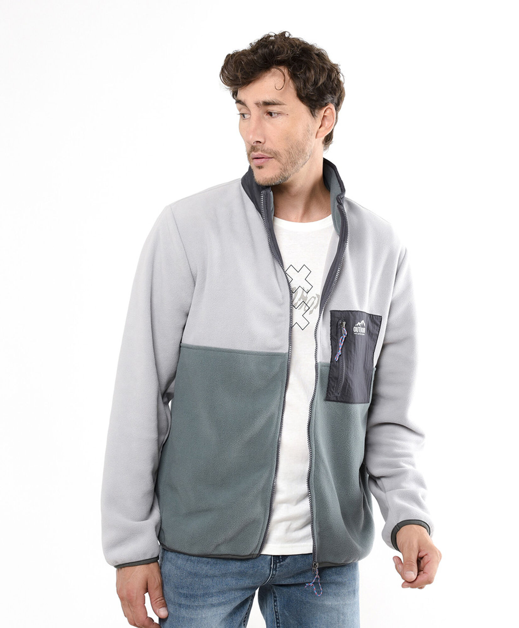 Polar hombre bicolor bolsillo Polar hombre bicolor bolsillo