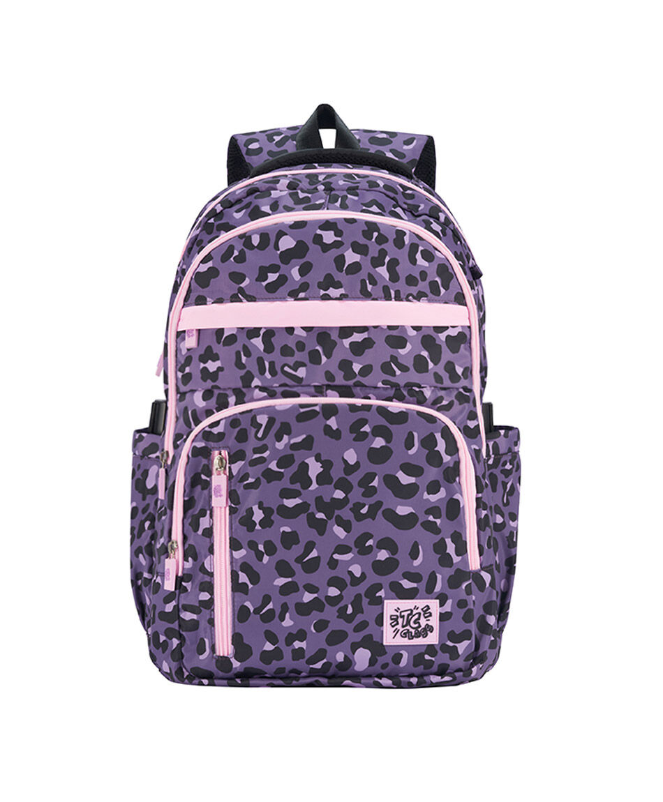Mochila escolar animal print