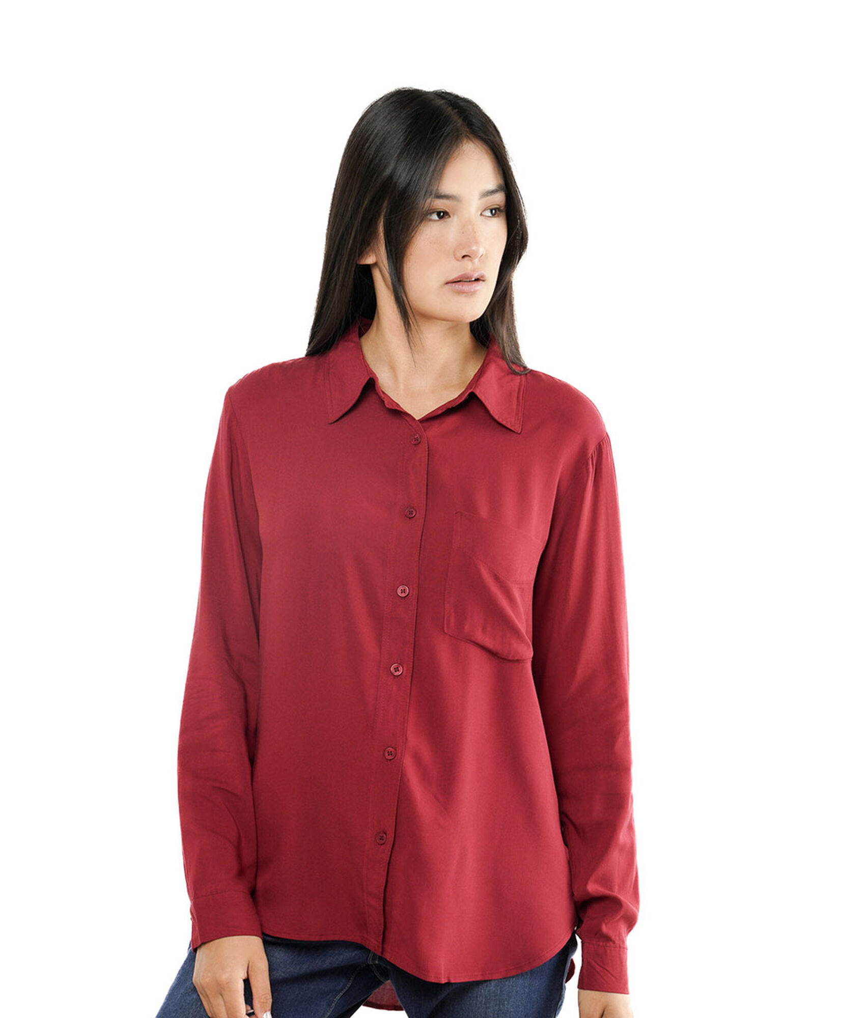 Blusa mujer camisera roja Blusa mujer camisera roja