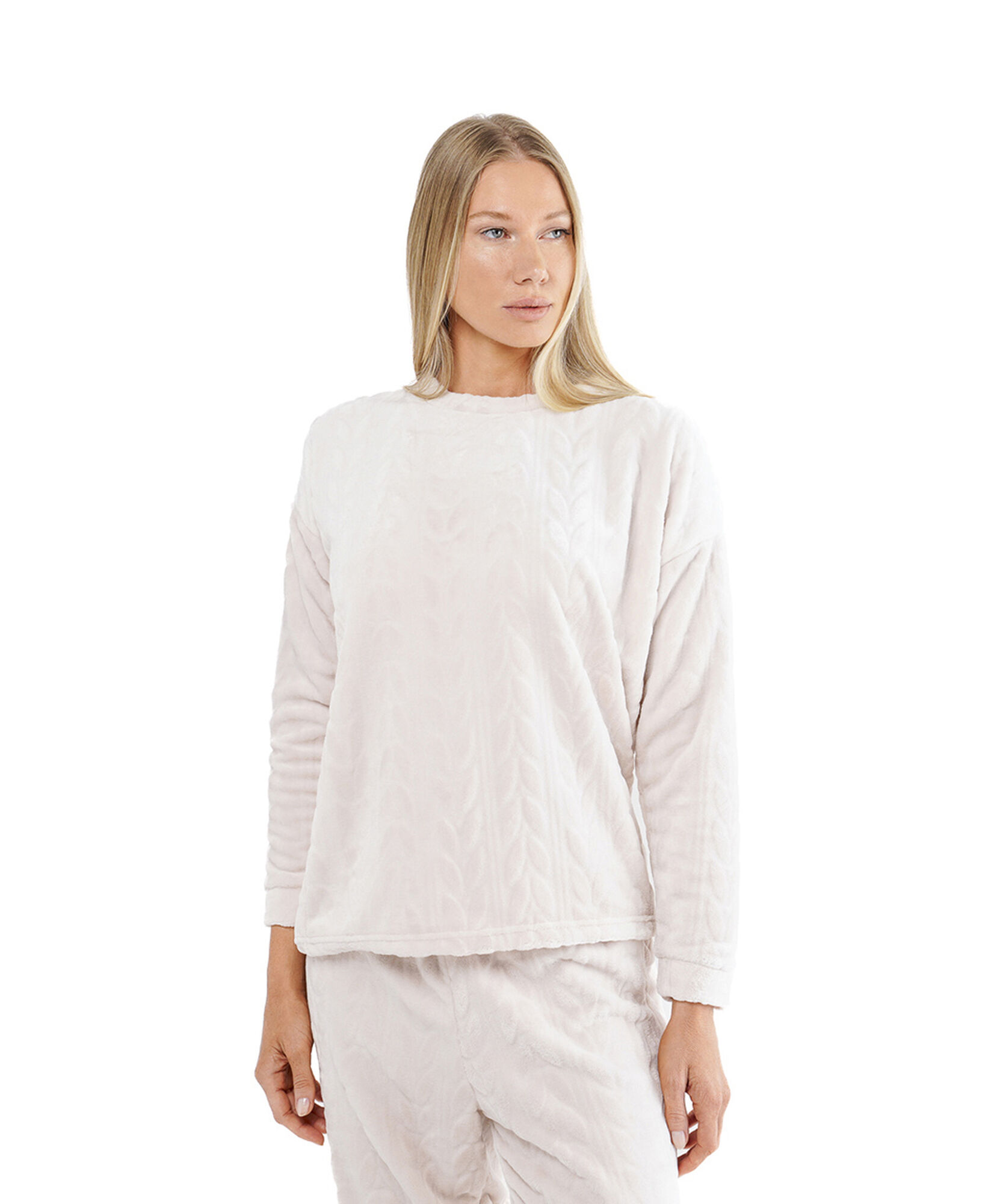 Pijama mujer hojas jacquard Pijama mujer hojas jacquard
