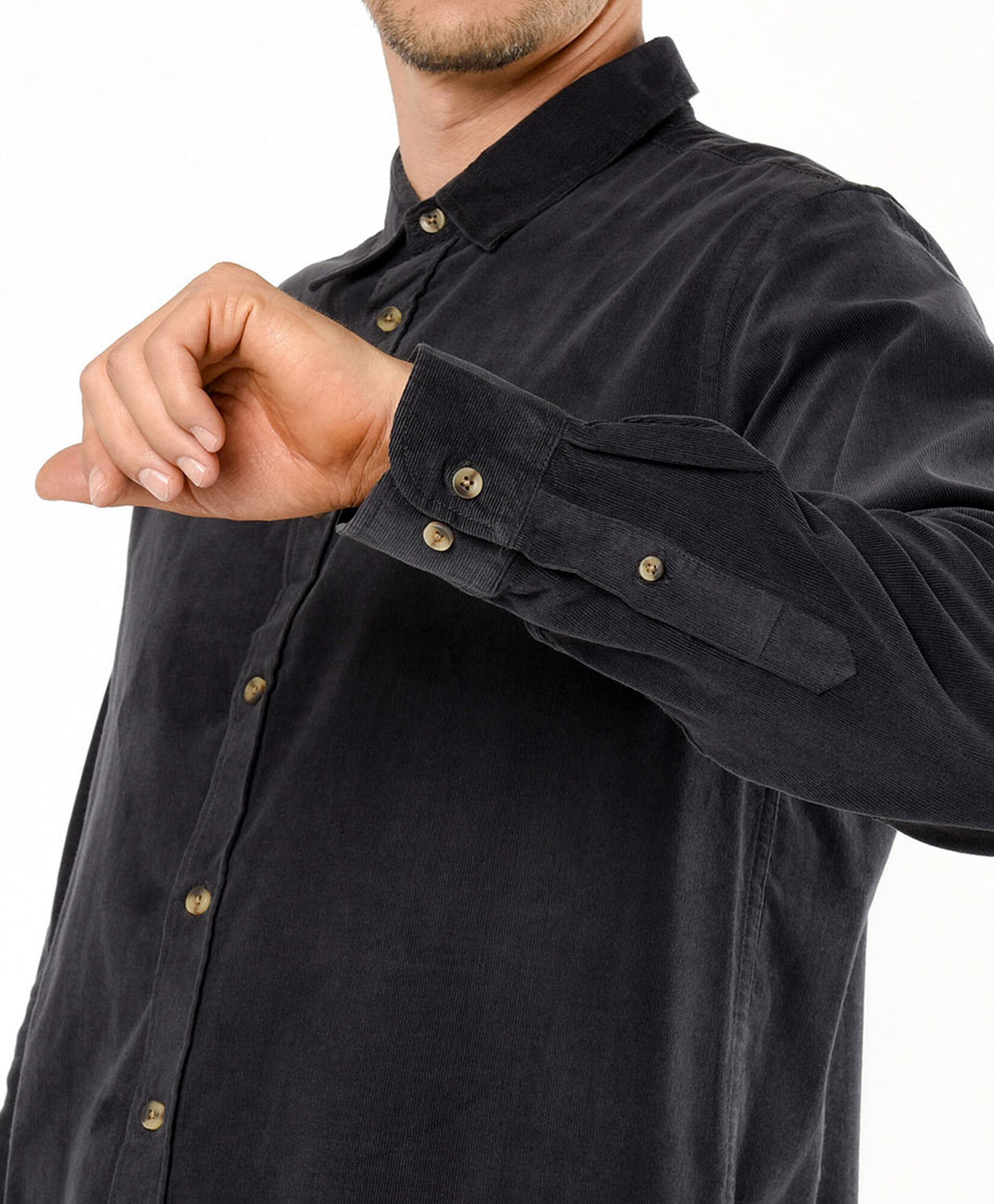 Camisa hombre corderoy gris Camisa hombre corderoy gris
